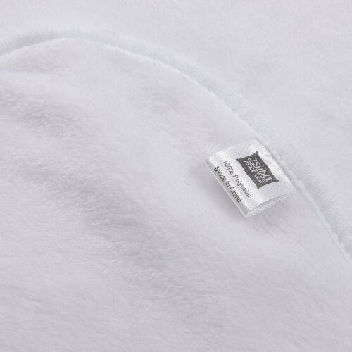 Coperta con cappuccio Minky per sublimazione - bianca