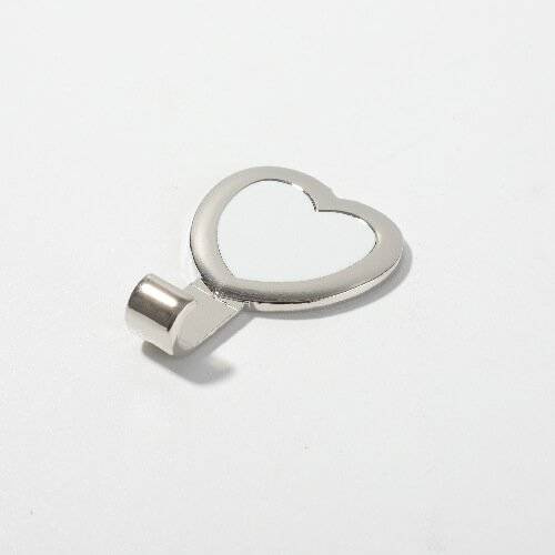 Appendino in metallo per sublimazione - cuore