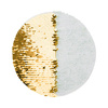 Patch paillettes bicolore da sublimare - cerchio d'oro Ø 19 su sfondo bianco