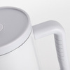 Tazza da viaggio in acciaio inox da 1200 ml con manico e cannuccia - bianco cenerino