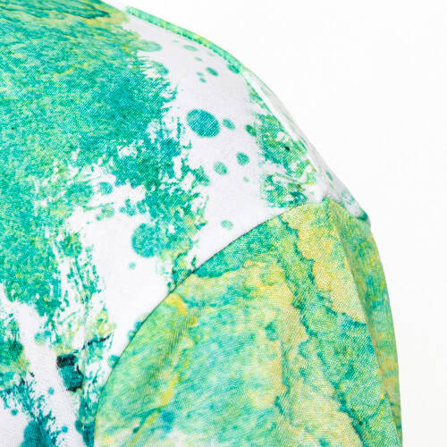 T-shirt Cotton-Like Bleached Leopard Summer Green per sublimazione