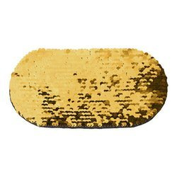 Patch paillettes bicolore da sublimare - ovale oro