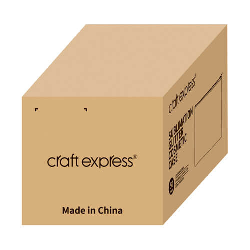 Set di 4 custodie glitterate bianche per sublimazione