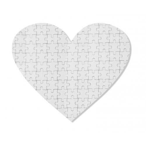 Puzzle magnetici cuore 19,5 x 19,5 cm 75 elementi Trasferimento termico a sublimazione
