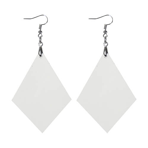 Orecchini in MDF per sublimazione - diamante grande