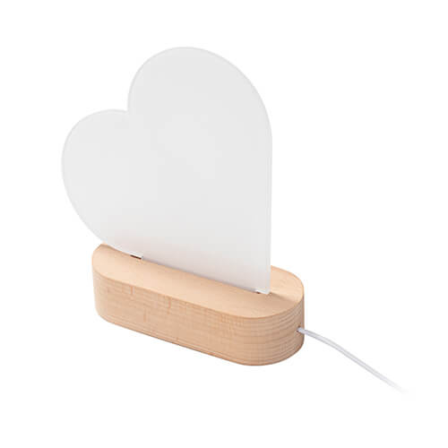 Cornice acrilica per sublimazione - cuore 15 x 15 x 0,5 cm