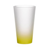 Vetro smerigliato da 450 ml con manico verde lime per sublimazione