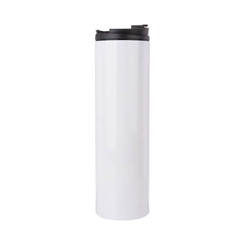 Borraccia in acciaio inossidabile da 600 ml per sublimazione - bianco