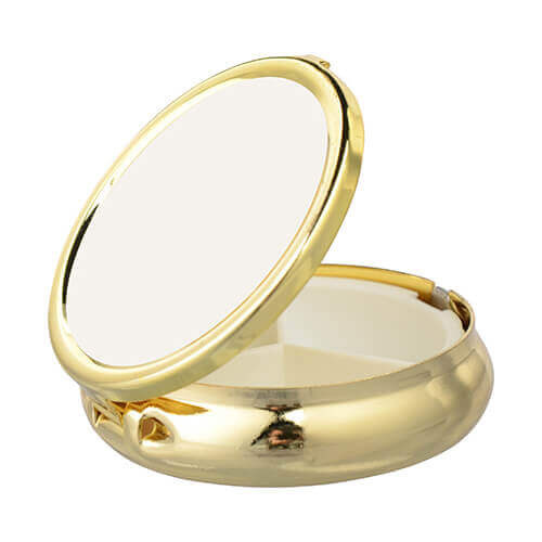 Portapillole rotondo oro - Stampa sublimatica a trasferimento termico