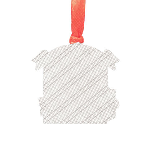 Ciondolo albero di Natale in metallo per sublimazione - cancello