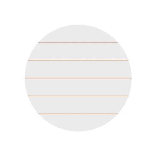 Cornice portafoto rotonda in MDF, a righe, Ø 30,5 cm