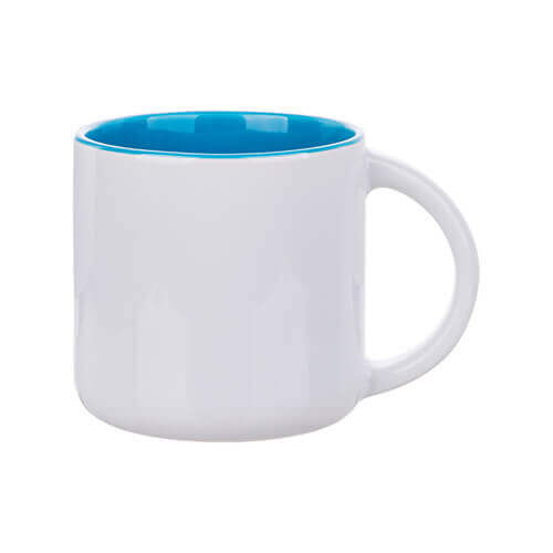 Tazza 400 ml con interno celeste, Sublimazione Termostampa