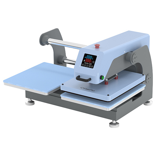 OtterPro Air 40 x 60 cm pressa piana pneumatica a due stazioni - blu