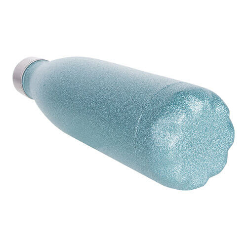 Borraccia bevande 500 ml - celeste broccato - Stampa sublimatica a trasferimento termico