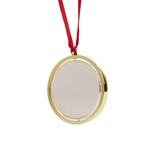 Ornamento rotante per albero di Natale a sublimazione - oro