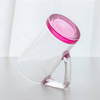 Mug in vetro da 400 ml con manico triangolare per sublimazione - fondo rosa