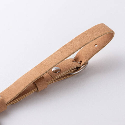 Etichetta per bagaglio in pelle / custodia AirTag per sublimazione - Marrone