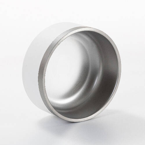 Ciotola in acciaio inox 1900 ml per sublimazione - bianco opaco