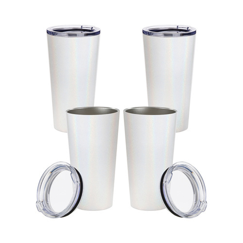 Set di 4 bicchieri da 480 ml per la stampa - bianco iridescente