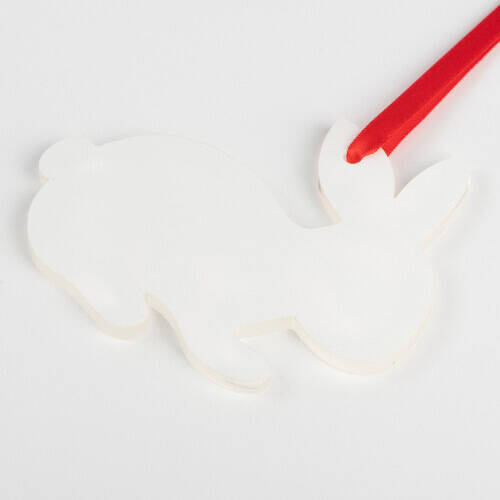 Ciondolo acrilico per sublimazione - Coniglietto