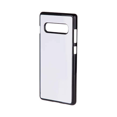 Custodia Samsung Galaxy S10 Plus nero in plastica per Sublimazione trasferimento termico