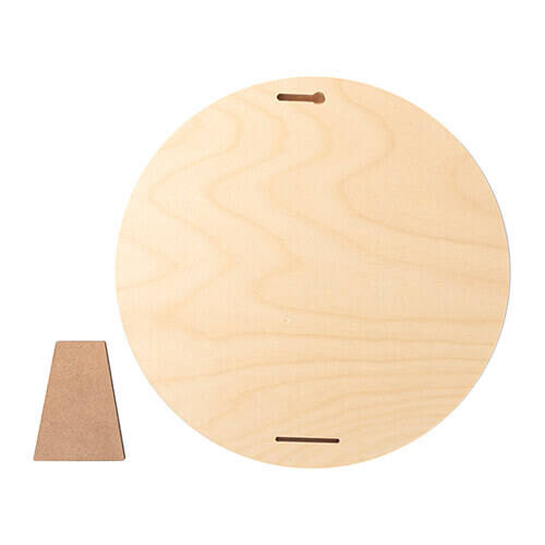 Cornice fotografica rotonda in compensato per sublimazione - Ø 25,4 cm