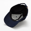 Cappello da baseball in cotone con toppa rotonda in velcro per la sublimazione - blu navy