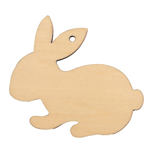 Ciondolo in compensato per sublimazione - Coniglietto