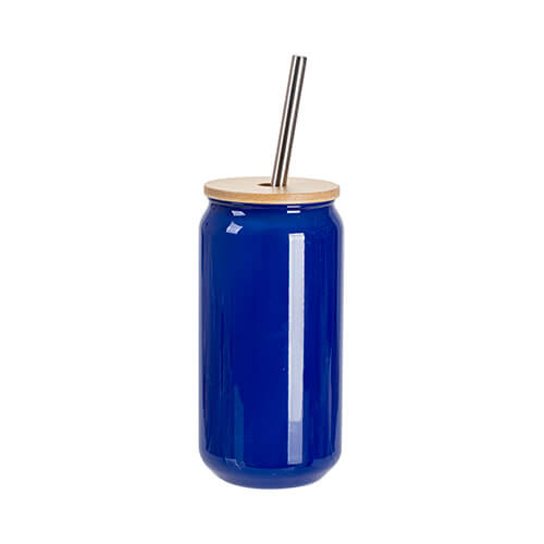Vetro da 550 ml che cambia colore se esposto al calore per sublimazione - blu