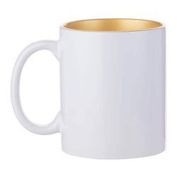Tazza 330 ml con l'interno dorato Sublimazione Termostampa