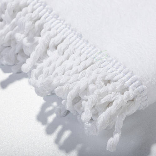 Asciugamano 152 x 76 cm con frange per sublimazione - bianco