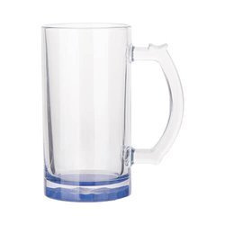 Tazza in vetro da 470 ml per sublimazione - fondo blu navy