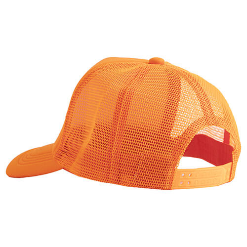 Cappellino Trucker a colori per adulti per sublimazione e trasferimento termico - arancione