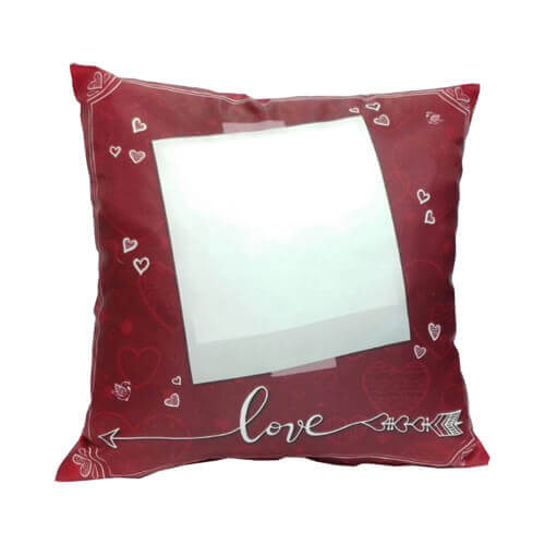 Federa in raso bicolore 38 x 38 cm per sublimazione - Love