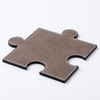 Sottobicchiere in pelle a forma di puzzle per sublimazione - grigio