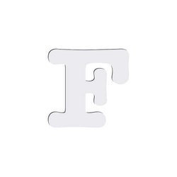 Lettera decorativa da MDF per sublimazione 10 cm F