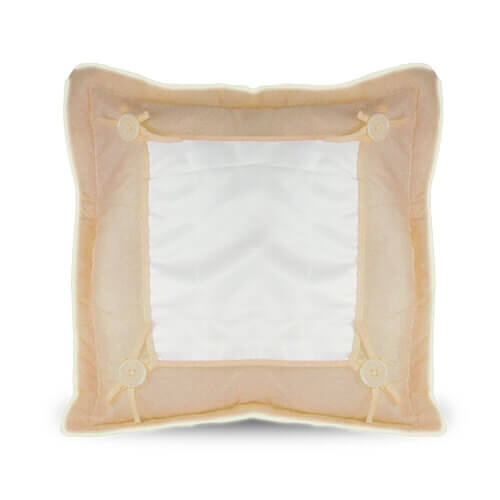 Copricuscino 40 x 40 cm marrone per sublimazione di trasferimento termico