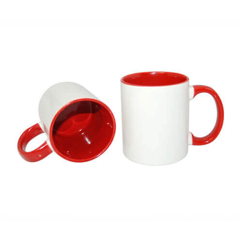 Tazza 330 ml FUNNY rosso Sublimazione Termostampa