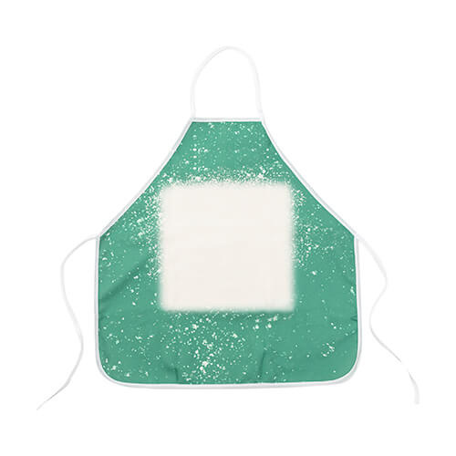 Grembiule in lino Bleached Starry Green per sublimazione