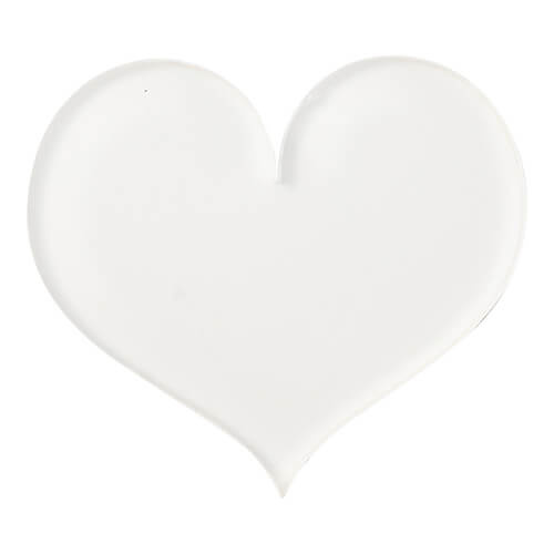 Magnete a cuore in acrilico per sublimazione