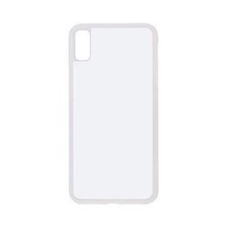 Custodia iPhone XS Max bianco in gomma Sublimazione trasferimento termico