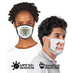 Maschera per vapore con rifiniture nere per sublimazione