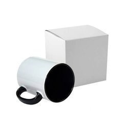 Tazza 300 ml FUNNY nero con la scatola Sublimazione Termostampa