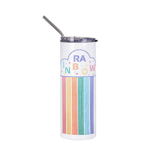 Foglio con zirconi per trasferimento termico - arcobaleno medio