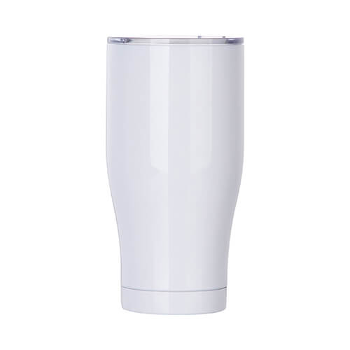 Tazza in acciaio inox da 850 ml per sublimazione - bianca