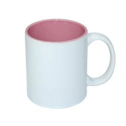 Tazza 330 ml con l'interno rosa Sublimazione Termostampa