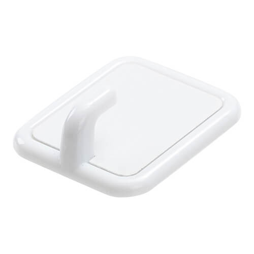 Grande appendiabiti in plastica per sublimazione - rettangolo bianco