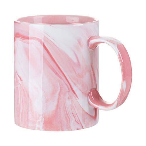 Tazza 330 ml per sublimazione - marmo rosa