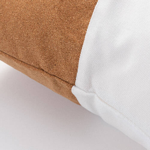 Una federa di lino con una cintura di sughero per la sublimazione