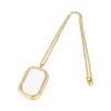 Collana di diamanti per sublimazione - rettangolare - oro
